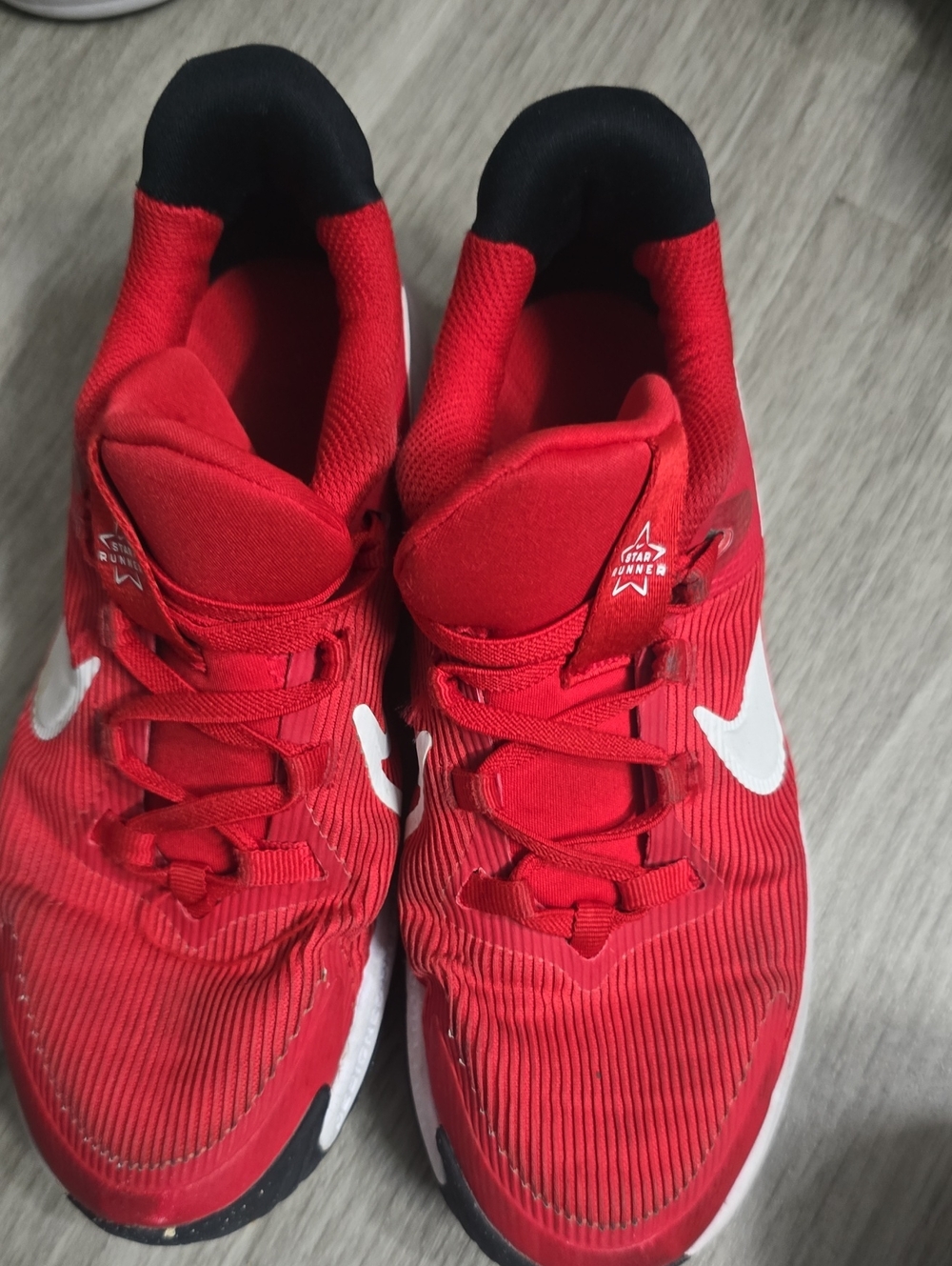 Nike Kids Red and White Performance Sneakers